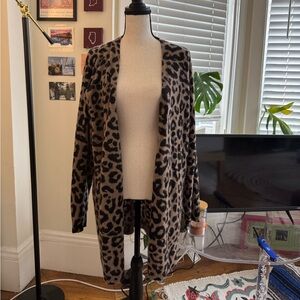 Leopard Print Cardigan